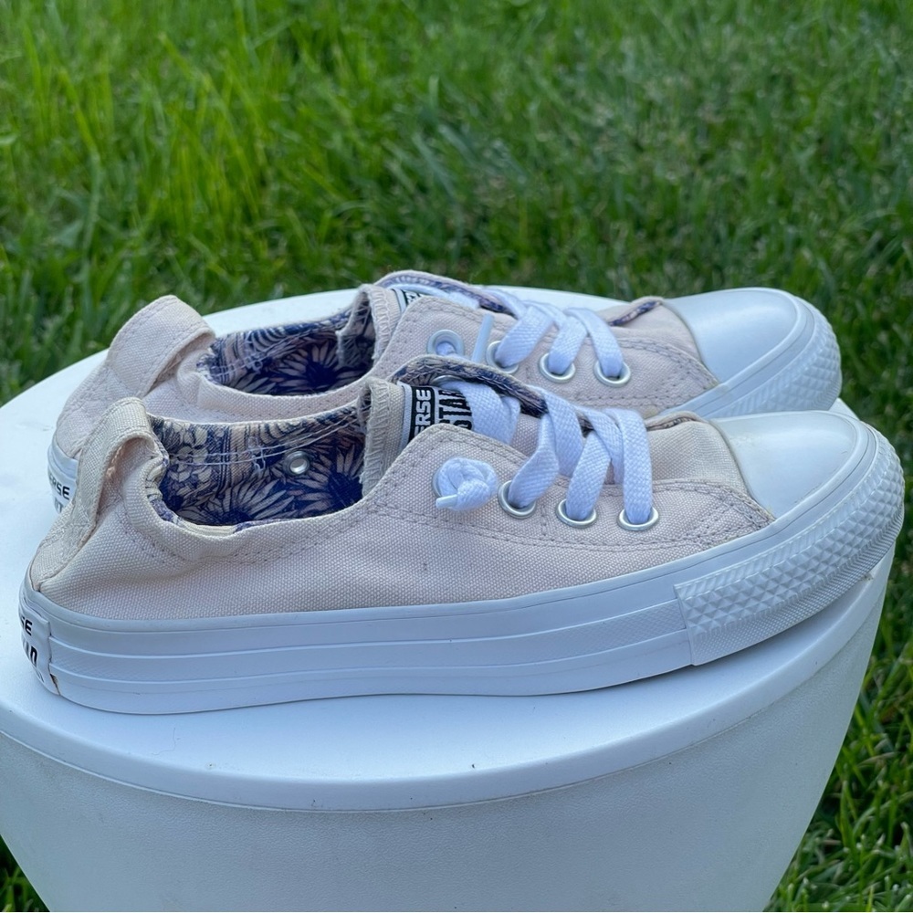 Converse Shoes Womens 5 Shoreline Blush Peach Casual Slip On Sneaker Canvas